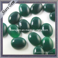 Oval Form Emerald Farbe Achat Halbedelstein Edelstein